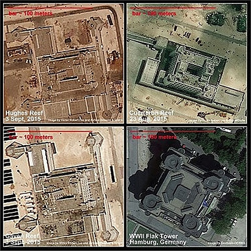 Một số công trình, nhà cao tầng trên Đá Chữ Thập.