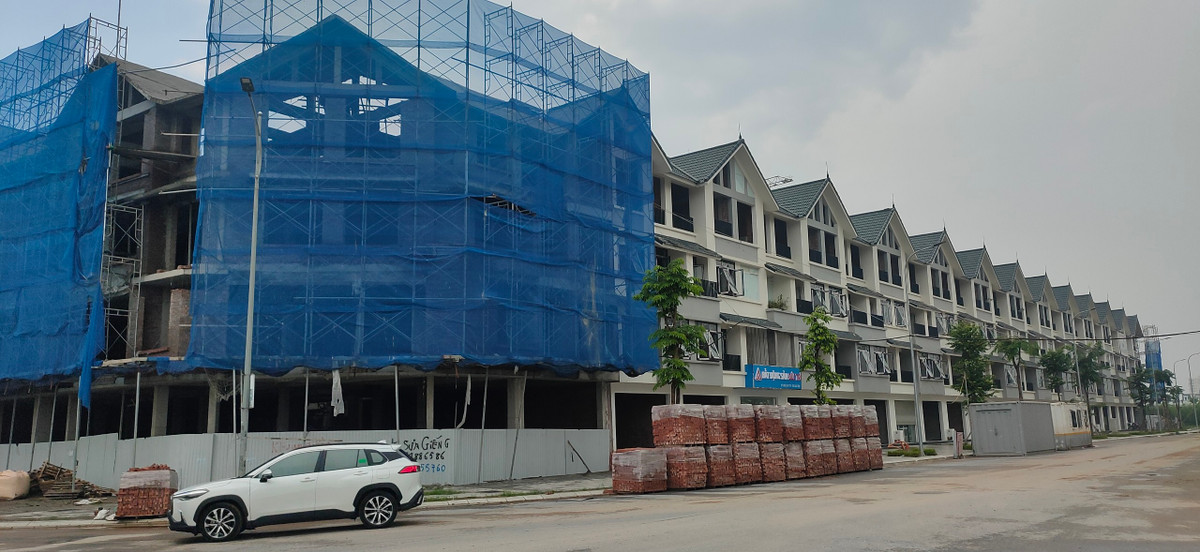 Một số ít khu vực trên nền 146,7ha đang tiến hành hoàn thiện phần thô.