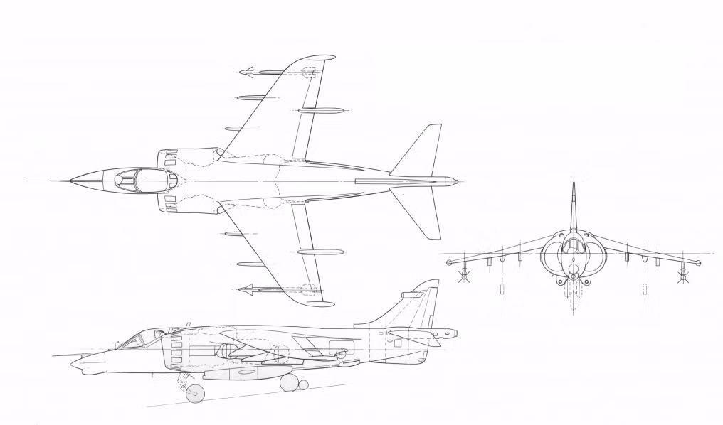 Vào năm 1972, một thỏa thuận giữa Hawker Siddeley (Anh) và McDonnell Douglas (Mỹ) cùng nghiên cứu một phiên bản Harrier mới để sử dụng động cơ Pegasus 15 với lực đẩy là 24.500Ibf. 26 tài liệu định nghĩa được ban hành vào ngày 13 tháng 12 năm 1972. Tại Mỹ chương trình này được gọi là "AV-16" nhưng tên này không chính thức. Hawker Siddeley gọi là P.1184. Phiên bản này được tạm gọi là Advanced Harrier.
