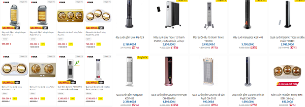 Rét kỷ lục: Siêu thị tung khuyến mại, máy sưởi, máy giặt ồ ạt giảm giá Ret ky luc: Sieu thi tung khuyen mai, may suoi, may giat o at giam gia