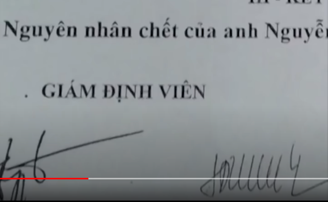 Theo kết quả giám định, nguyên nhân dẫn đến cái chết của anh Bình là do ngạt nước cùng với nhiều vết thương ở phần đầu. Như vậy cái chết của nạn nhân là do sát hại chứ không đơn thuần là do chết đuối. 