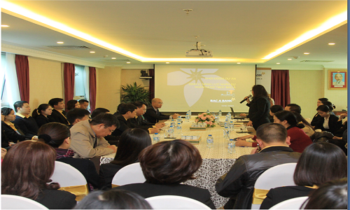 Bà Vũ Mỹ Chinh, Phó TGĐ BTCI chia sẻ về thành phần nhân lực tham gia dự án.