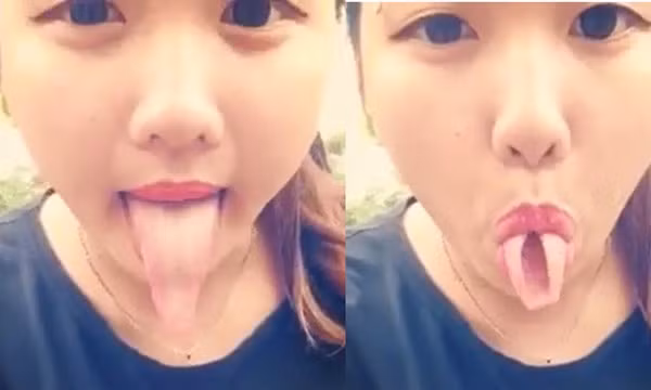 Khiep dam xem gai xinh Viet le luoi dai nhu ran