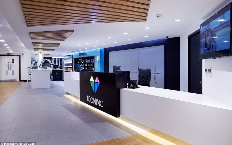 Khu vực lễ tân.