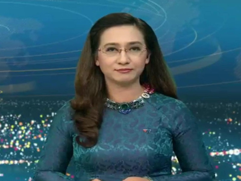 Bằng tuổi Kim Oanh, Nguyễn Trần Vân Anh là một trong những gương mặt được đông đảo khán giả yêu mến qua bản tin Thời sự 19h của VTV. Ảnh: Dân Việt