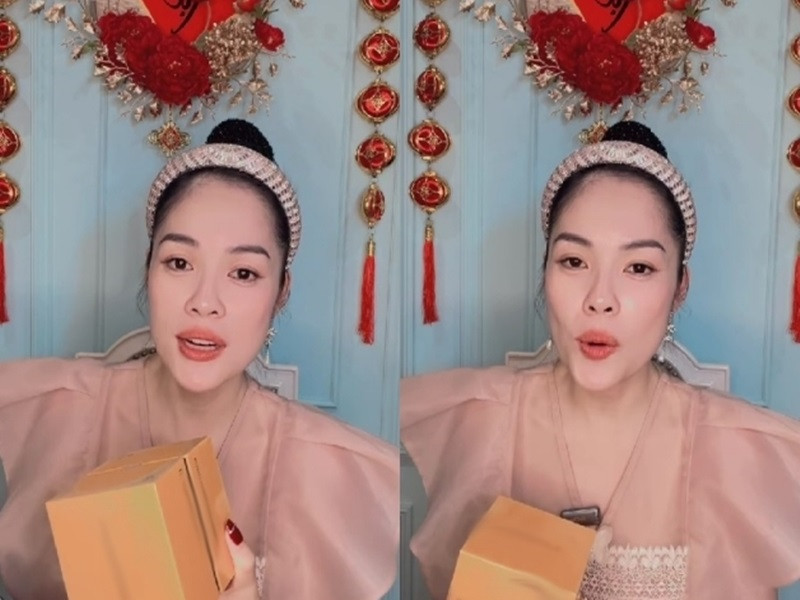 Nữ diễn viên cho biết, nhờ sự ủng hộ và động viên của khán giả, cô bán được rất nhiều hàng và thanh toán hết số tiền cho chủ nợ từng chặn đường cô. Ảnh: Yan