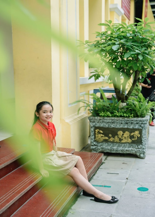 Diệp Anh chia sẻ trên Dân Trí, em không tự tin thi hoa hậu khi trưởng thành. Đối với Diệp Anh, diễn xuất là đam mê nên hy vọng tiếp tục làm diễn viên trong những năm tới. Ảnh: FBNV