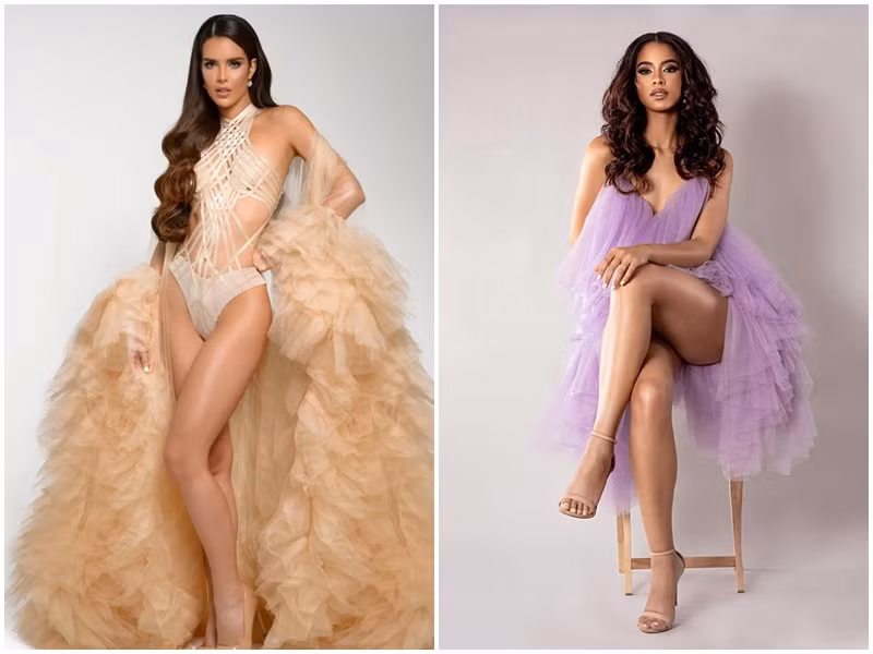 Vóc dáng của 2 á hậu Hoa hậu Hoàn vũ Thế giới 2022 đều gợi cảm.