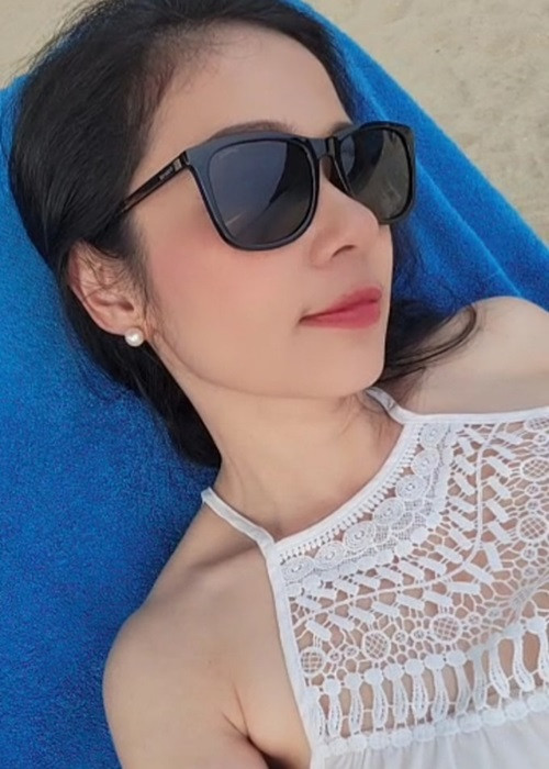 Việt Trinh hài lòng với cuộc sống bình yên hiện tại.