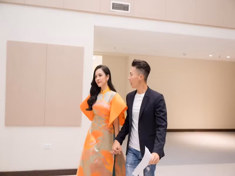 Quốc Nghiệp khẳng định, Ngọc Mai càng tỏa sáng thì anh càng vui.