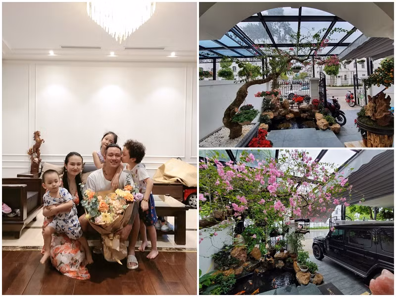 Vợ chồng Tuấn Hưng đang sống ở biệt thự sang chảnh. Ảnh: FBNV
