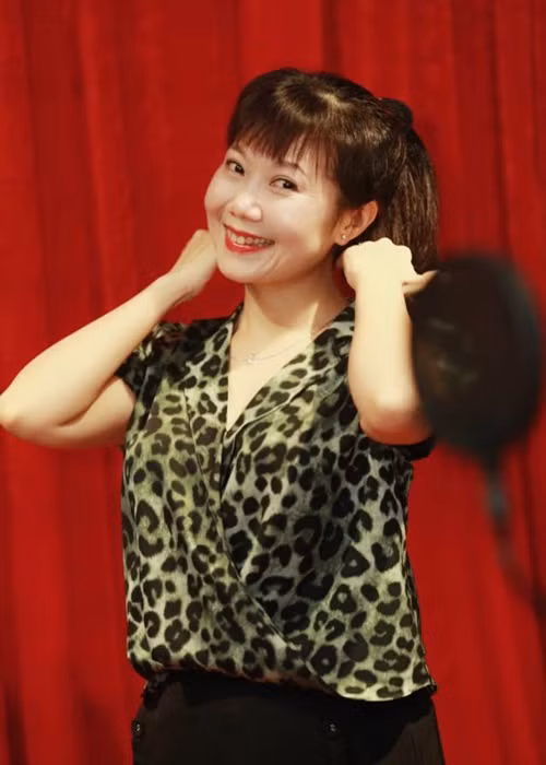 Thu Hương từng chia sẻ, chồng là người hiền lành và trung thực, biết chăm lo cho cuộc sống gia đình. Ảnh: FBNV