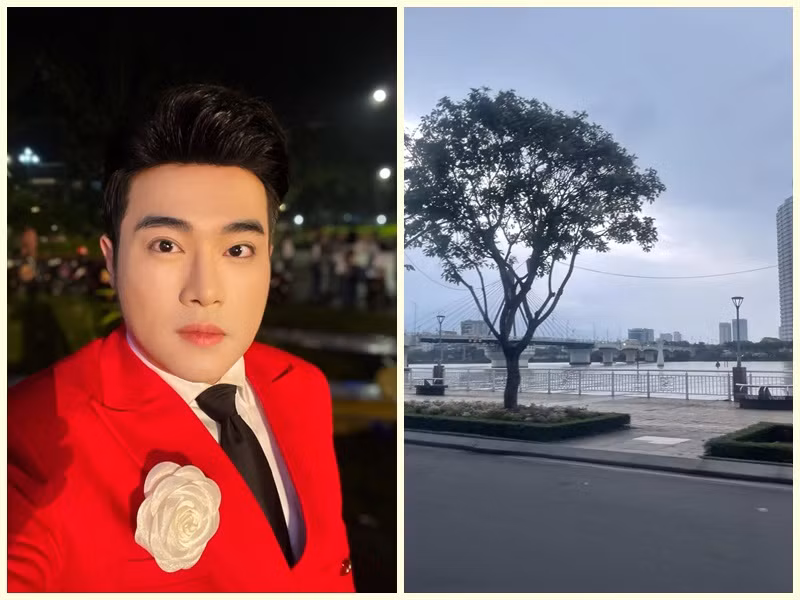 Ca sĩ Minh Quân đón ngày đầu tiên của năm mới bằng việc chạy bộ dọc sông Hàn - Đà Nẵng.