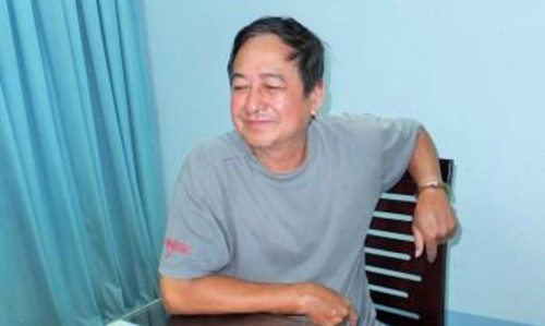 Võ Văn Hùng tại cơ quan công an.