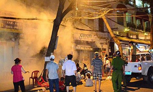 Am anh cua trung doi truong chua chay nha ITC tai TP HCM