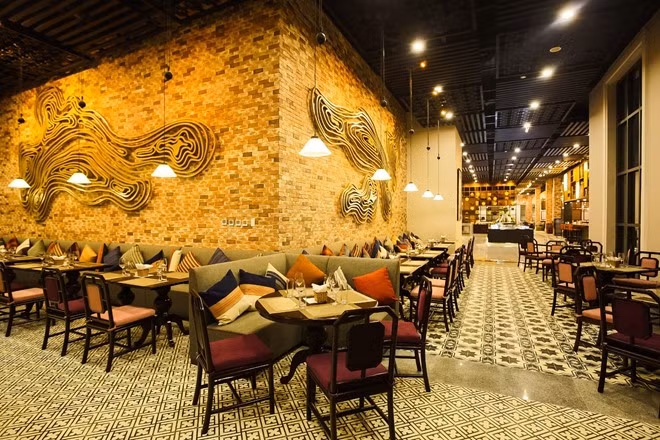 Từng chi tiết nội thất được kiến trúc sư Bill Bensley - top 5 kiến trúc sư hàng đầu thế giới chăm chút. Đó là những họa tiết mô phỏng ruộng bậc thang của người dân Tây Bắc.