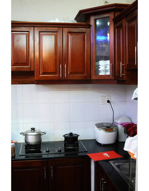 Không gian bếp giản dị.