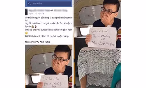 Dan manh tranh cai nay lua chang trai mac vay di xe bus