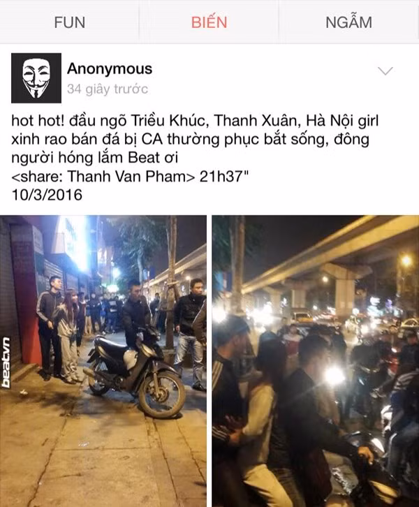 Gái xinh bị công an Hà Nội bắt vì ma túy bán đá tối qua.