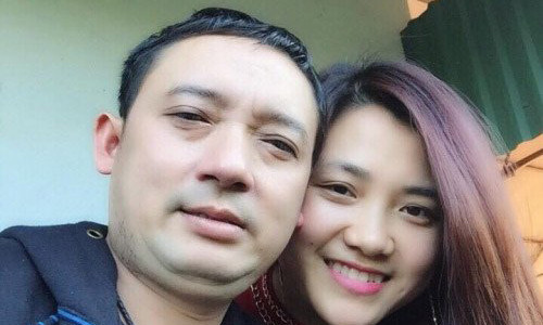 Danh hài chiến thắng và bạn gái sinh năm 1993 Ngọc Ánh.