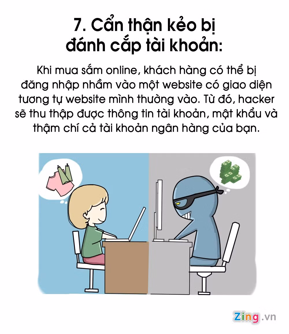 Cuối cùng, khách hàng phải thật sự thận trọng nếu không muốn đánh mất thông tin tài khoản ngân hàng. Chỉ cần một cú click chuột nhầm, bạn có thể sẽ bị thiệt hại rất lớn.