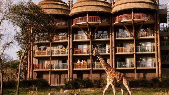 Nằm trong công viên Walt Disney World bang Florida (Mỹ), Vương quốc động vật có cả khách sạn cho du khách nghỉ dưỡng và ngắm động vật hoang dã xung quanh.