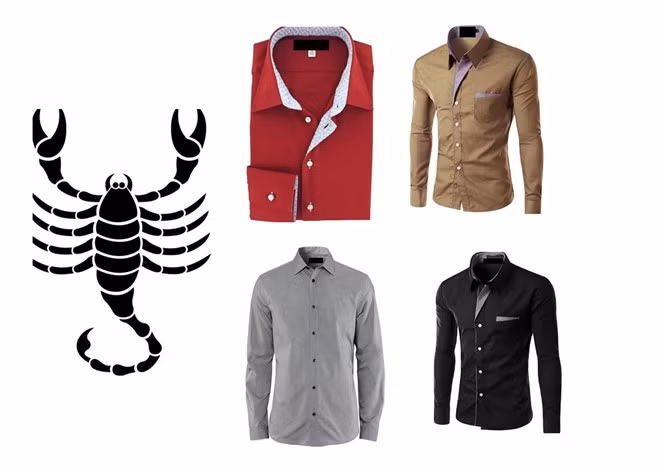 Bọ Cạp (23/10-21/11): Sinh ra dưới sao Hỏa, đàn ông cung Bọ Cạp có tham vọng, luôn xác định mục tiêu rõ ràng, cá tính và hướng ngoại. Thời trang của Bọ Cạp luôn độc đáo, ấn tượng và mang phong cách riêng. Màu sắc may mắn của họ là đỏ sẫm, nâu, đen và xám.