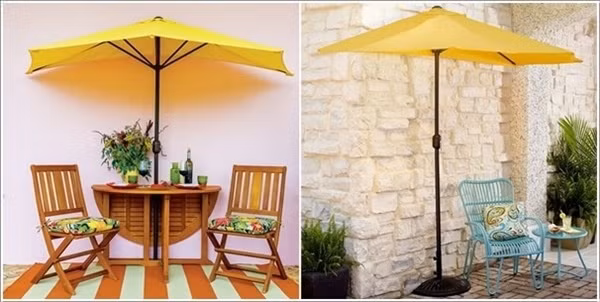 Thêm chiếc ô vàng tạo điểm nhấn cho hiên nhà mùa thu Có lẽ sẽ không cần quá nhiều sự chuẩn bị và mua thêm nhiều vật dụng bởi vốn dĩ khoảng nhỏ trước nhà được sắp đặt một cách khéo léo. Để tăng thềm nét lãng mạn và dịu dàng của sắc thu, bạn chỉ cần chọn lựa một chiếc ô màu của nắng là đủ để góc chuyện trò thêm xinh yêu khi thu đến.