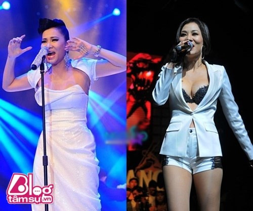 Sao nữ Việt diện vest không thể bó hơn, Thu Minh khéo léo khoe vòng 1 căng đầy kết hợp quần siêu ngắn.