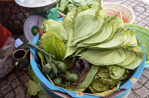 Nguồn trầu cau được lấy từ Bà Điểm, Hóc Môn, vì thời điểm đó, nơi đây nổi tiếng là vùng trồng nổi tiếng với nghề trồng trầu cau là nơi cung cấp trầu cau chủ yếu cho các chợ ở Sài Gòn và thậm chí là cả vùng miền Đông Nam Bộ.Trầu Bà Điểm nổi tiếng với hương vị cay thơm rất đặc trưng không đâu sánh bằng.