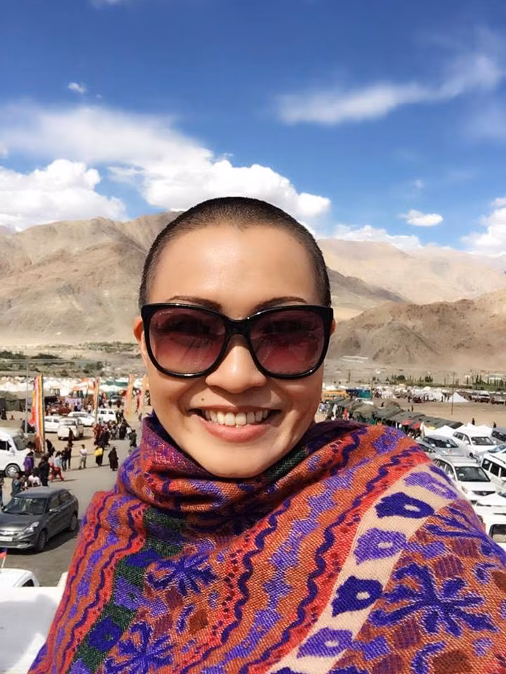 Tháng 9/2016, Phương Thanh gây bất ngờ khi đăng tải hình ảnh sau khi xuống tóc trên trang cá nhân.