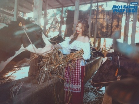 Ảnh hot girl Elly Trần hóa nàng Lọ Lem.