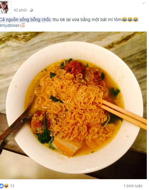 Nguồn sống của chủ nhân bức ảnh này vừa bằng một bát mỳ cay.