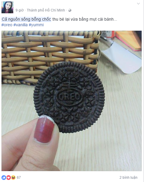 Hay nguồn sống thu bé lại bằng chiếc bánh Oreo.