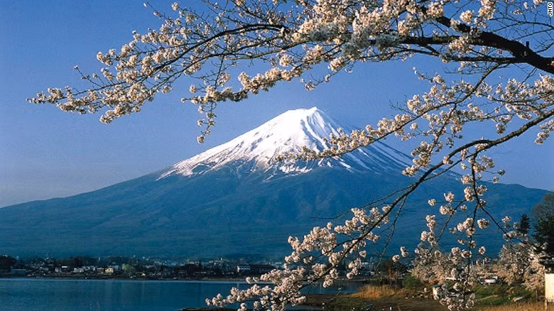 Núi Phú Sĩ: Xung quanh ngọn núi lửa biểu tượng của Nhật Bản có 5 hồ - địa điểm hoàn hảo để ngắm hoa anh đào. Khu vực này thường rất đông đúc do khá phổ biến, nhưng du khách có nhiều góc nhìn khác nhau để lựa chọn.