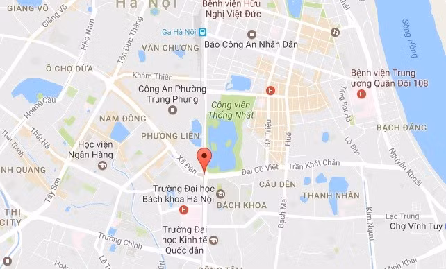 Hầm Kim Liên cách trung tâm thành phố khoảng 2 km. Ảnh: Google Maps.