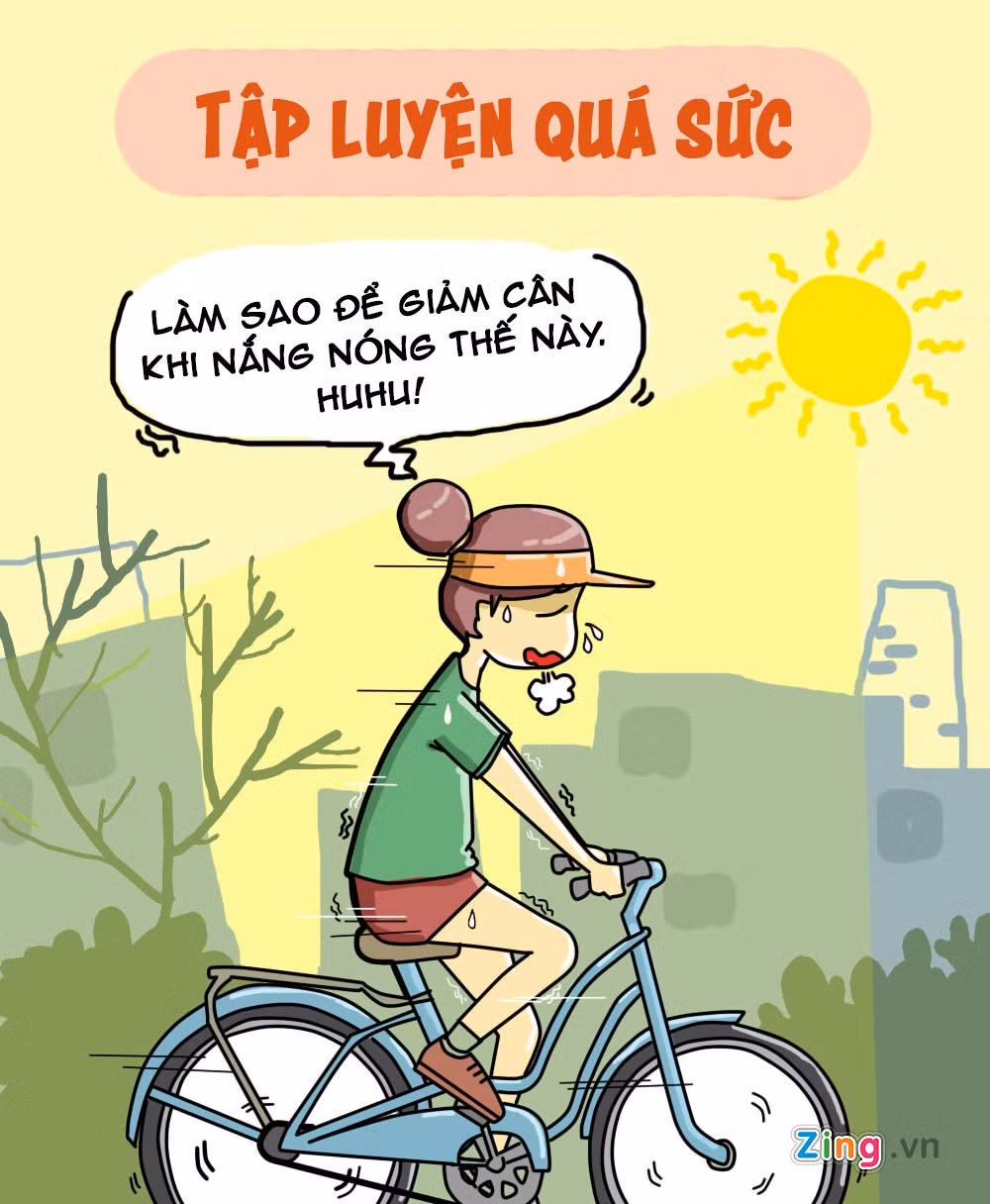 Tập luyện thể thao rất có lợi cho sức khỏe nhưng bạn nên xây dựng chế độ tập phù hợp thể trạng, đặc biệt khi nắng nóng kéo dài. Nếu bạn tập luyện quá sức, sai giờ có thể dẫn đến mất nước, sốc nhiệt gây ảnh hưởng tới sức khỏe.