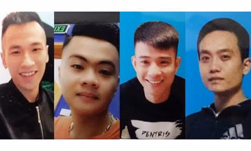 Nhóm nghi can liên quan đến vụ nổ súng khiến chị Phạm Thị H.Y. bị thương.