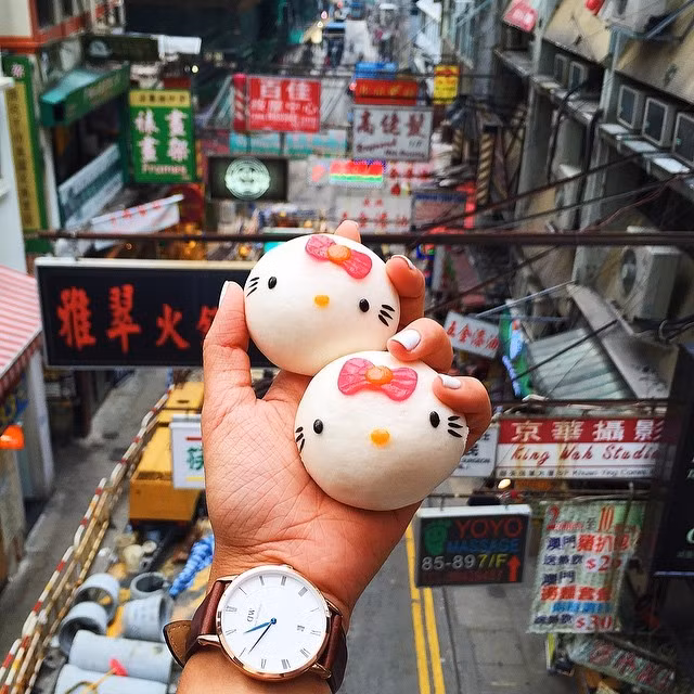 Chiếc dimsum dành cho fan Hello Kitty có nguồn gốc từ Trung Quốc.