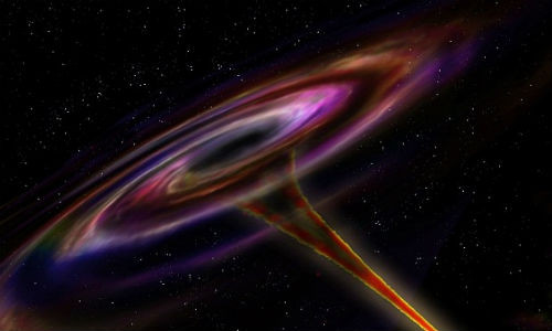 Mọi vật chất đi vào lỗ đen đều bị kéo dãn ra.