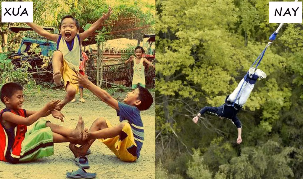 Nhảy ngựa hay bungee đều được coi là trò chơi không kém phần thú vị.