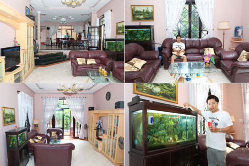 Vì công việc bộn bề nên khi về nhà, Quốc Bình chỉ cần một không gian yên tĩnh để nghỉ ngơi.