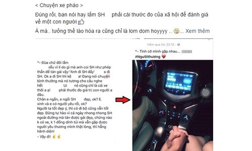 Co gai co nguoi yeu di oto che xe SH gay tranh cai