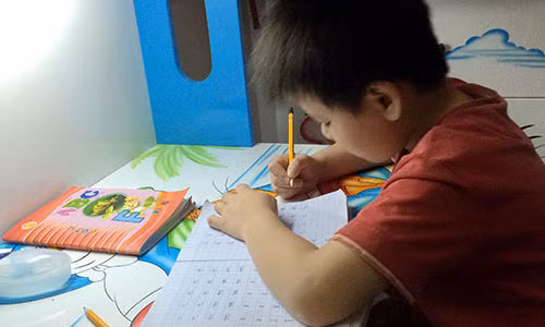 Cho con ca nui bai tap de… “an Tet“