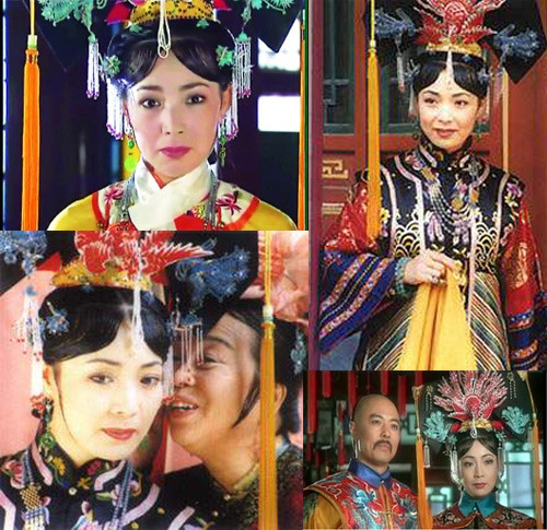 "Hoàng hậu" Đới Xuân Vinh Đới Xuân Vinh sinh năm 1961, tại Tây An, Thiểm Tây, Trung Quốc. Đới Xuân Vinh gắn liền với sân khấu kịch trong nhiều năm. Cô chỉ mới xuất hiện trên sóng truyền hình vào năm 1985 với vai phụ trong Tứ đại danh bổ. Đới Xuân Vinh từng đóng vai hoàng hậu trong nhiều phim đáng chú ý nhất như Hán cung Phi Yến, Lữ hậu trong Mỹ nhân tâm kế (2010) và đặc biệt là Hoàn Châu cách cách (1997). Đới Xuân Vinh với vai diễn Hoàng hậu độc ác trong Hoàn Châu Cách Cách là trường hợp hiếm hoi đó. Chỉ là nhân vật phụ và sau gần 20 năm tham gia, nhân vật Hoàng hậu do Đới Xuân Vinh đảm nhận vẫn được nhắc đi nhắc lại, với cả sự căm ghét và thương hại cho sự ích kỷ của một bà hoàng bị thất sủng.