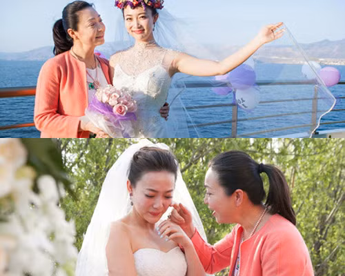 Đới Xuân Vinh trong đám cưới của con gái.