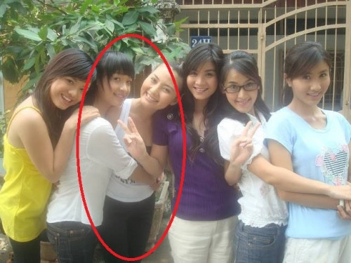 Lê Ba Lê và Ngọc Lan khi đóng chung phim Cổng mặt trời.