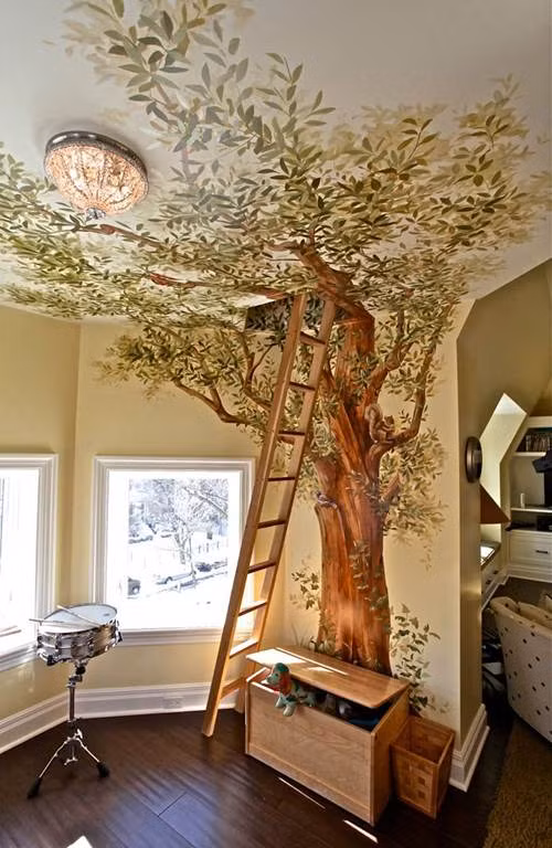 Khu vui chơi bí mật trên nhà cây.