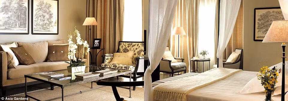 Phòng ngủ được bài trí sang trọng với không gian thoáng, tạo cảm giác thoải mái cho các cầu thủ.