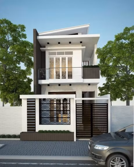 Mẫu nhà mặt tiền thứ 1 - Ảnh: http://thietkethicongnhadep.net/